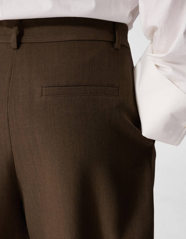 Barrel Fit Broek Bruin SHOEBY WOMEN