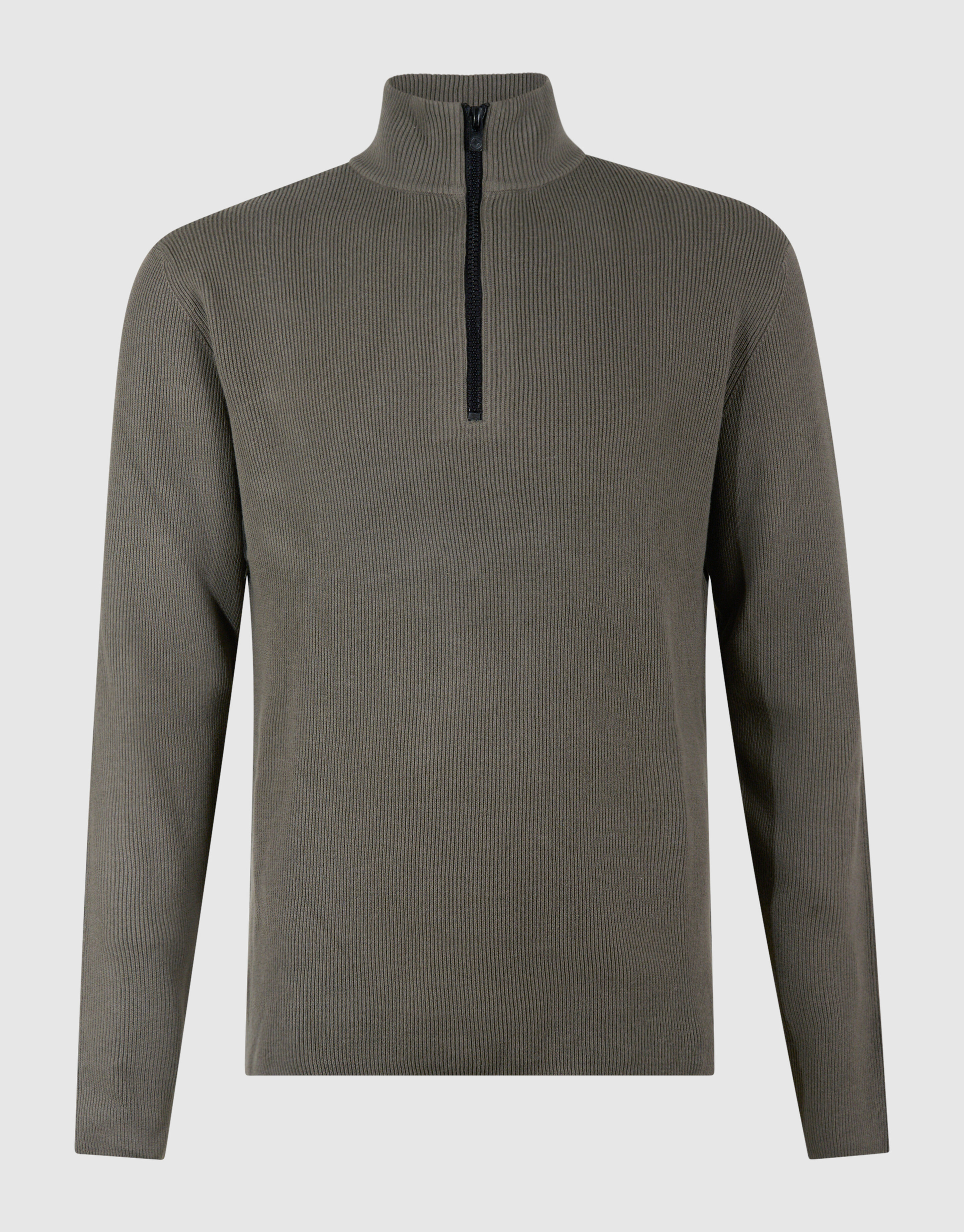 Half Zip Knit Trui Groen SHOEBY MEN