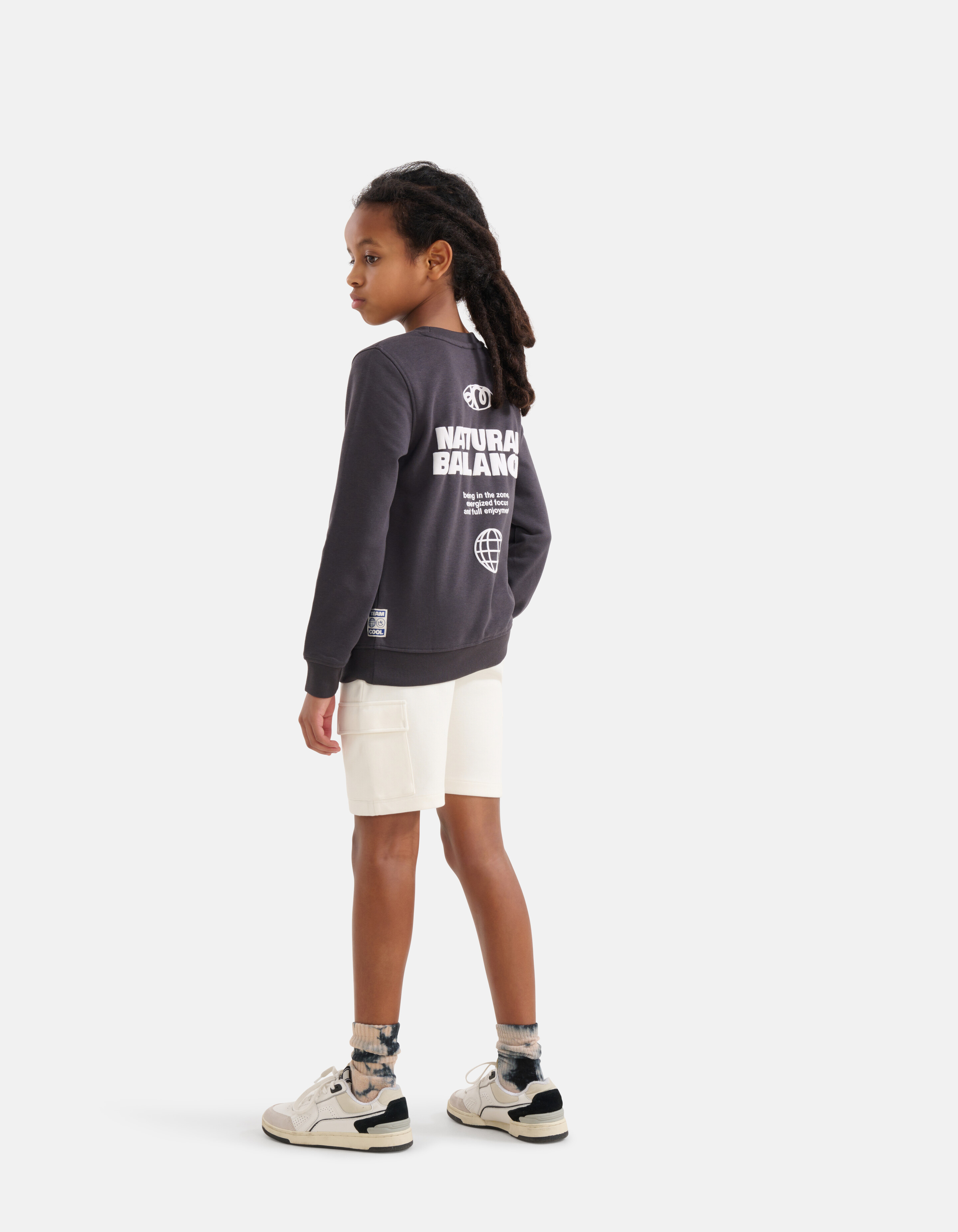 Artwork Sweater Donkergrijs SHOEBY BOYS