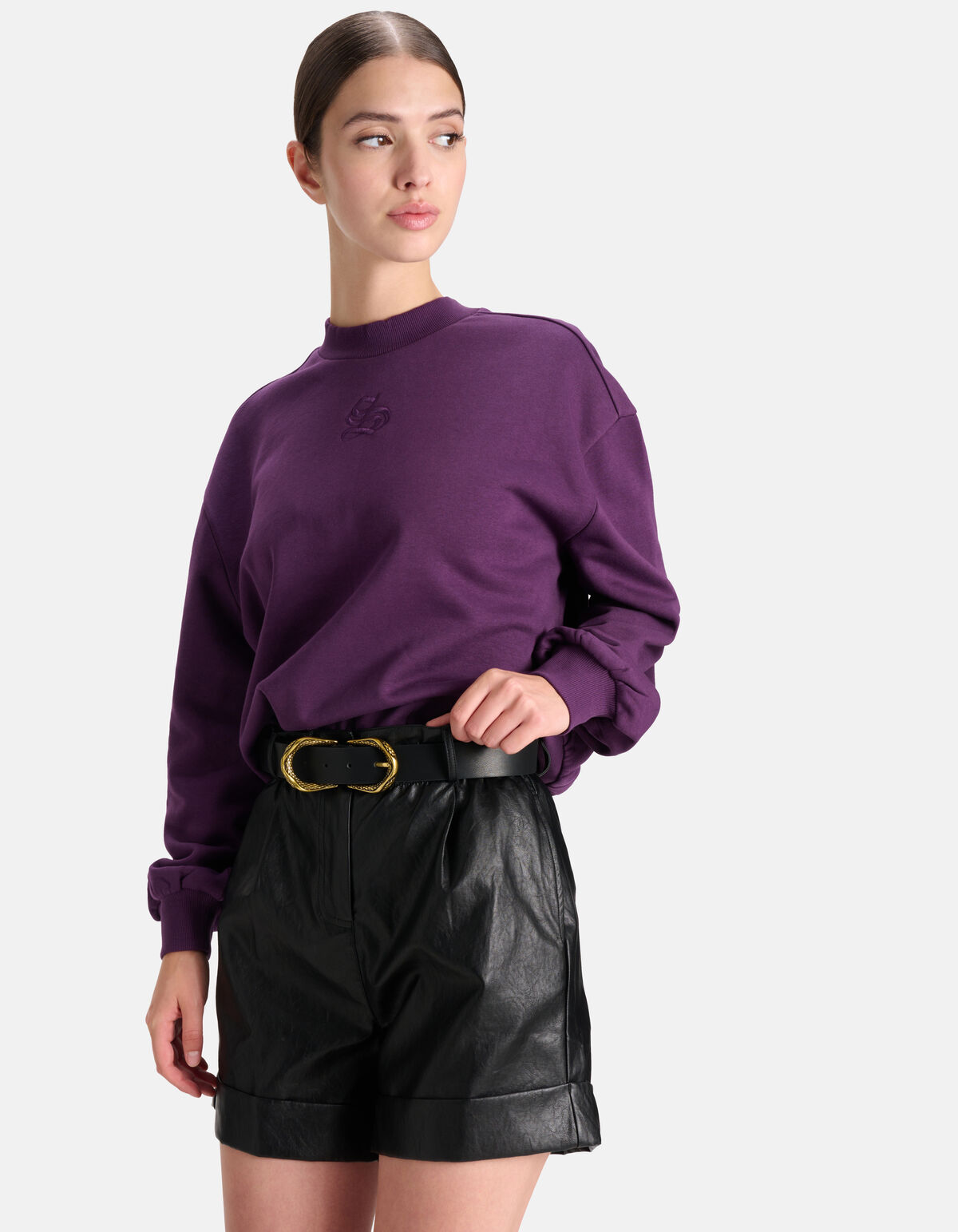 Dubbele Slangen Gespen Riem Zwart SHOEBY ACCESSOIRES