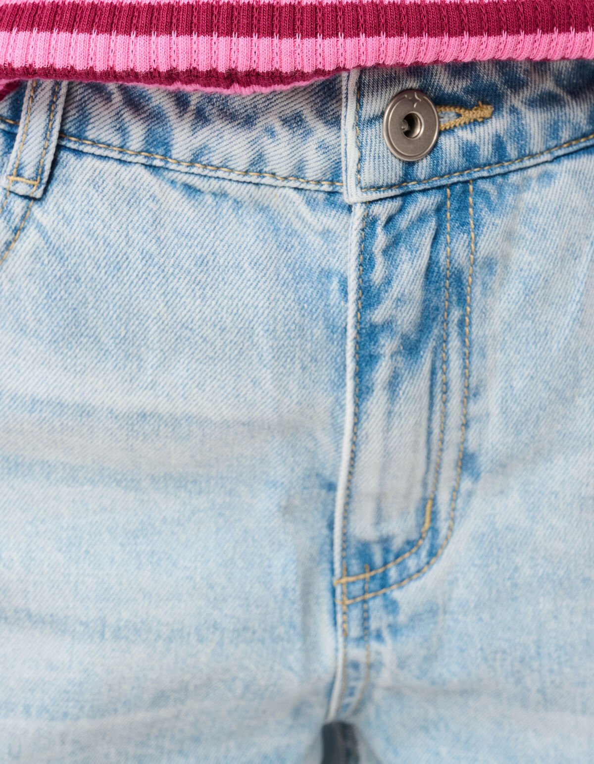 Fun Embroidery Denim Bleached SHOEBY GIRLS