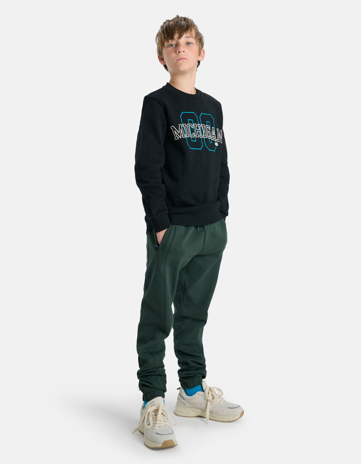 Printed Sweater Zwart SHOEBY BOYS