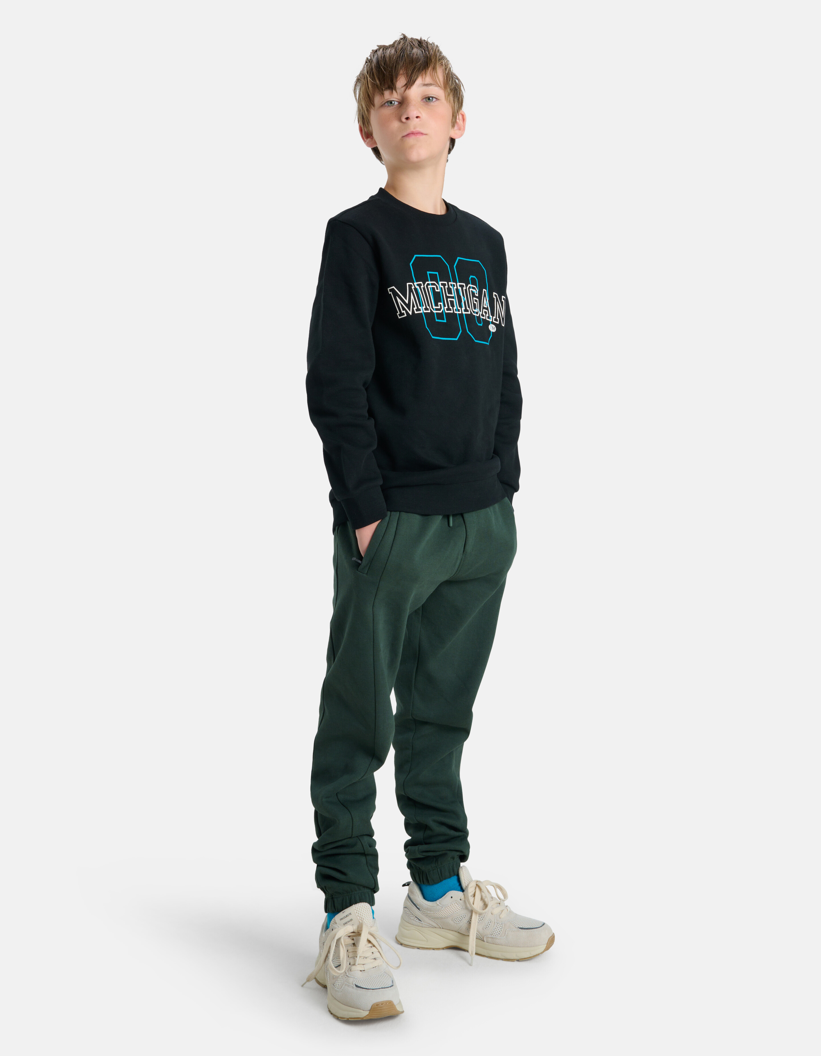 Printed Sweater Zwart SHOEBY BOYS