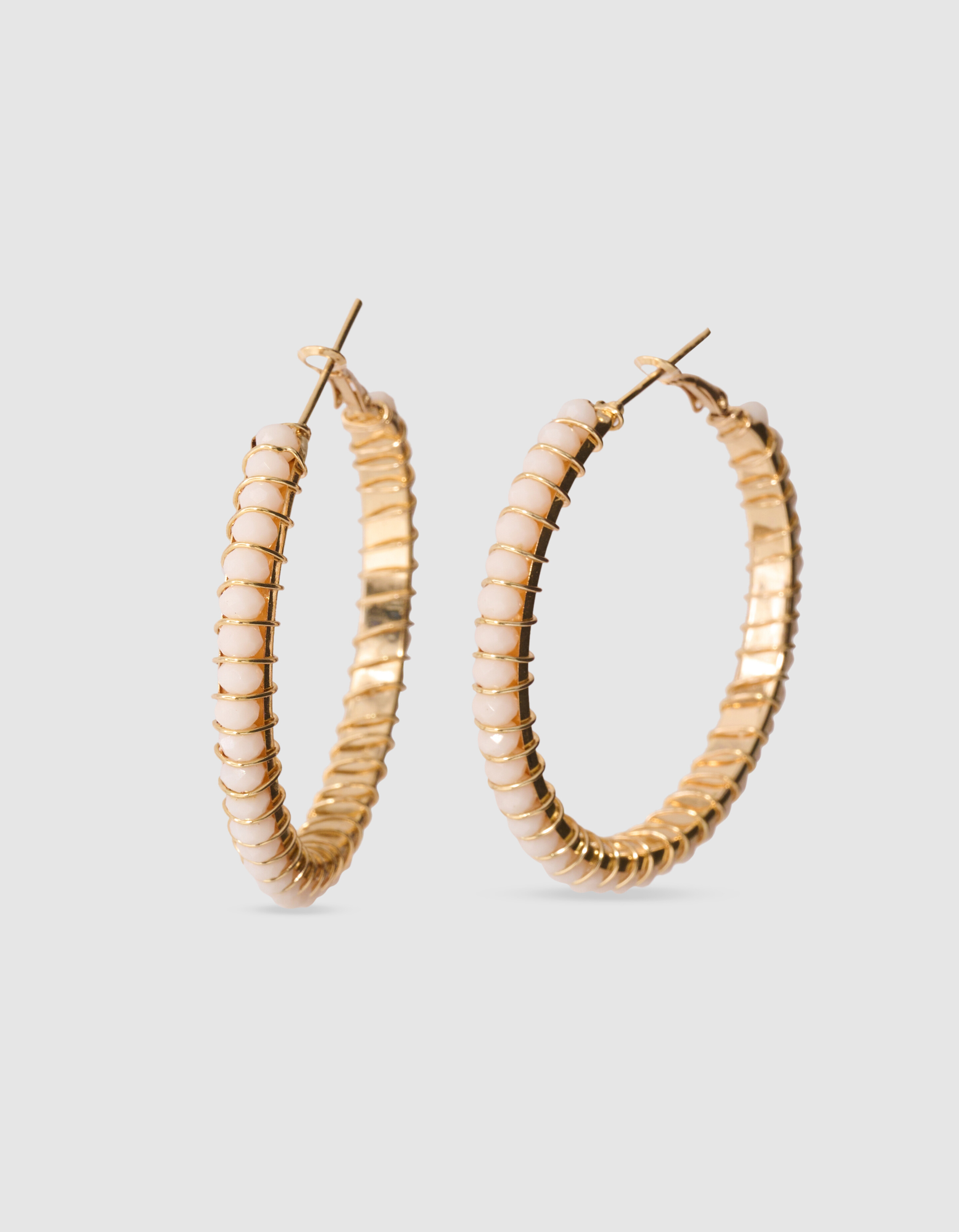 Beaded Hoop Oorbellen Goud SHOEBY ACCESSOIRES