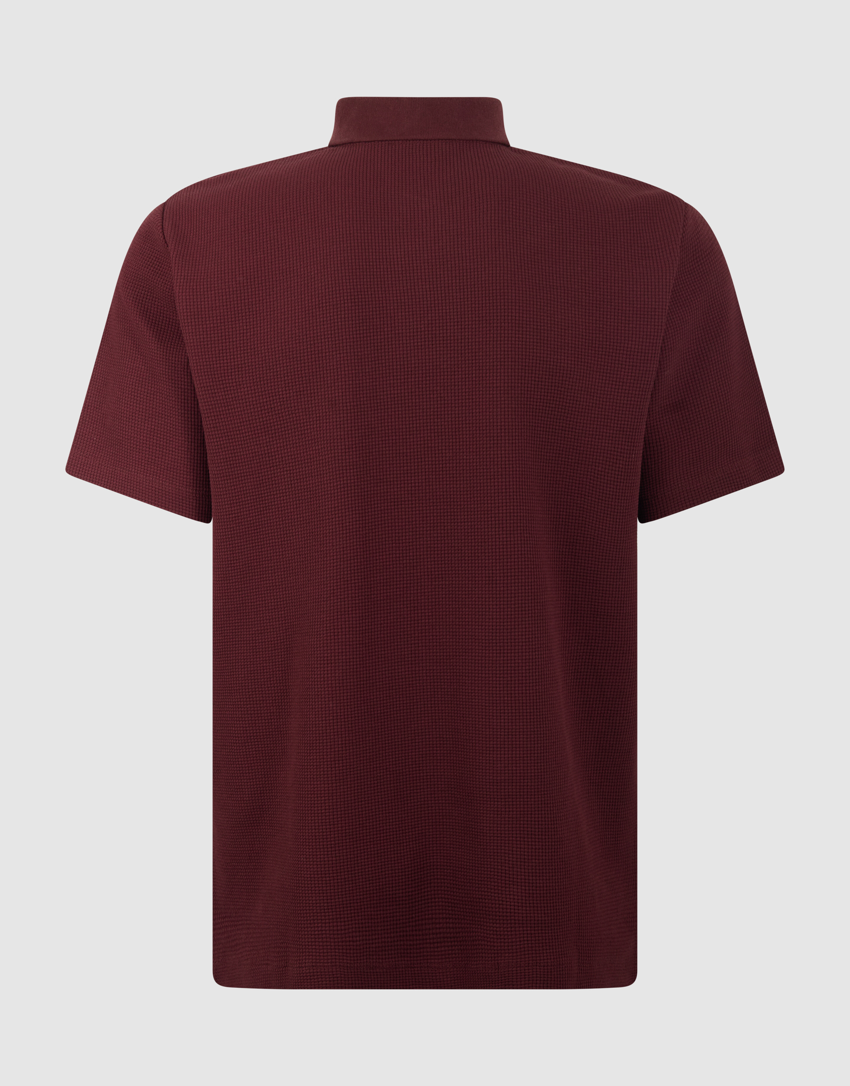 Waffle Polo Donkerrood SHOEBY MEN