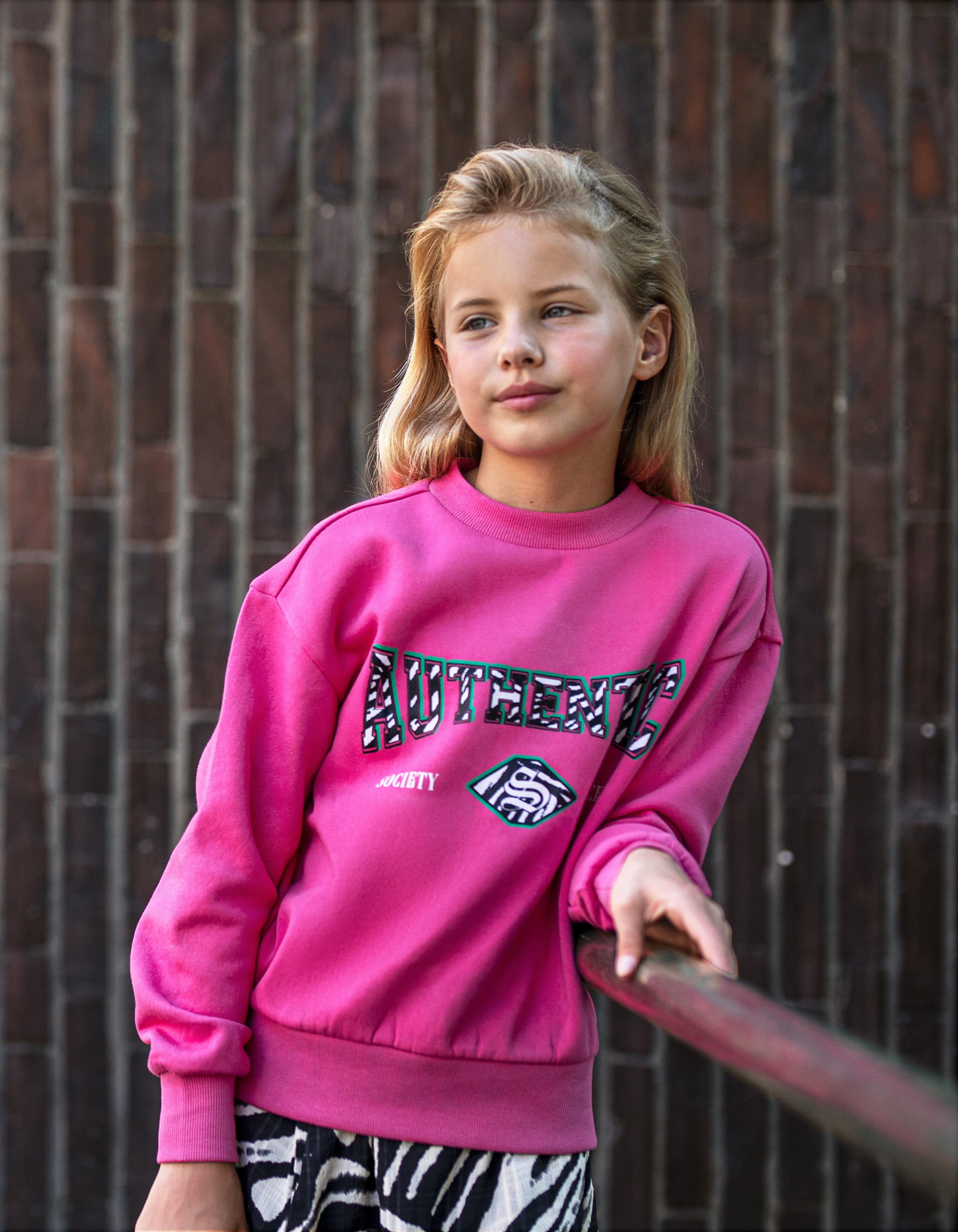 Artwork Sweater Roze SHOEBY GIRLS