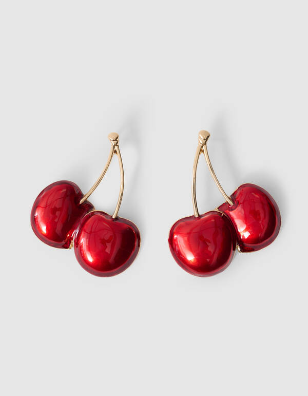 Big Cherry Oorbellen Rood SHOEBY ACCESSOIRES
