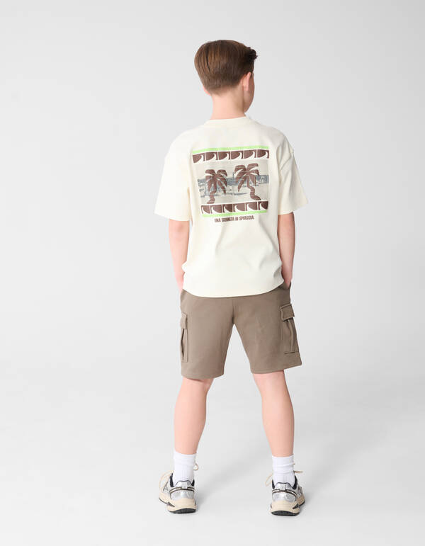 Cargo Pique Short Taupe SHOEBY BOYS