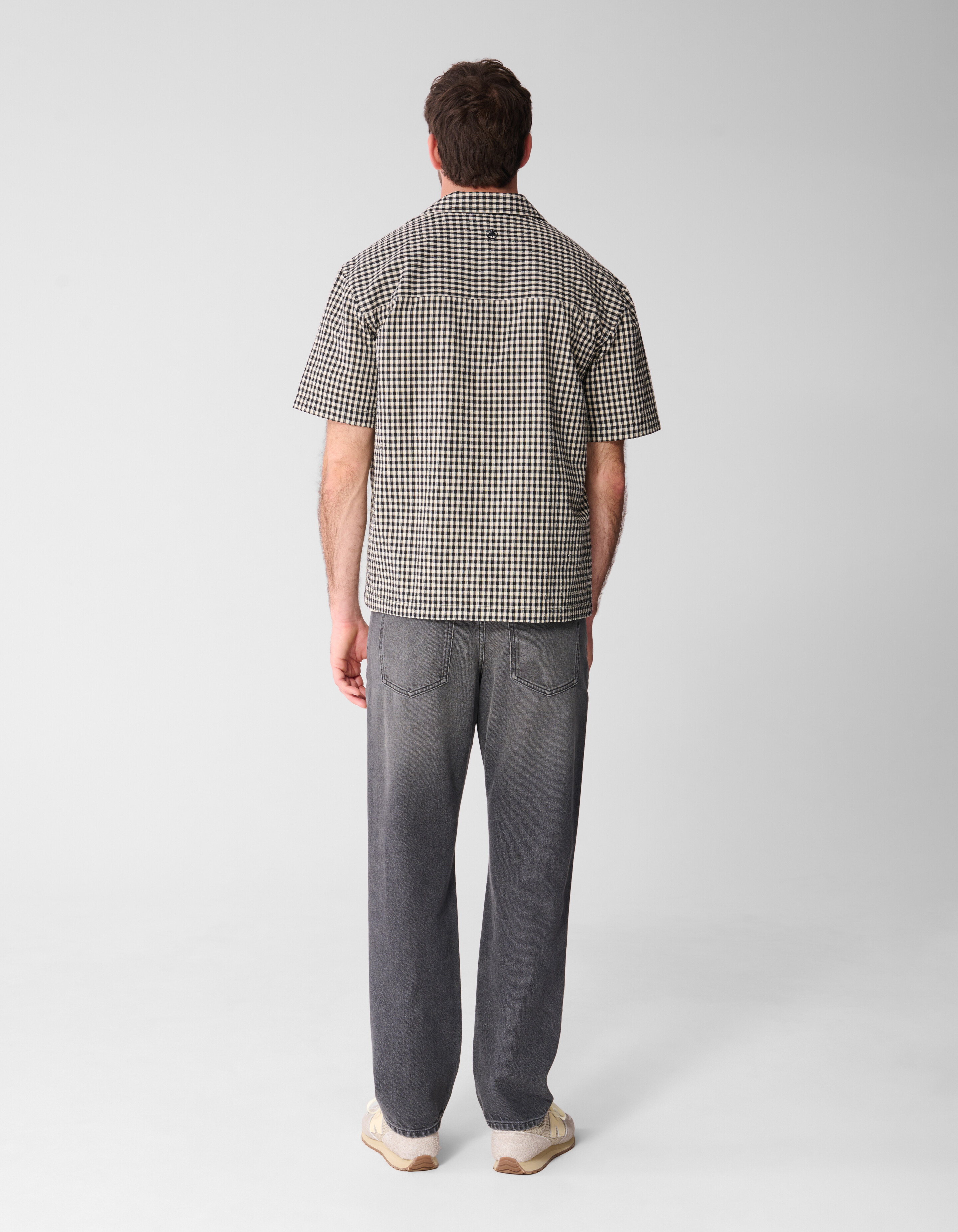 Ruiten Overshirt Gebroken Wit SHOEBY MEN