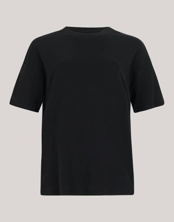 Oversized Basis T-shirt Zwart SHOEBY WOMEN