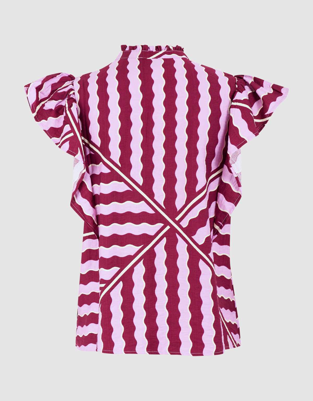 Wavy Printed Top Roze/Paars SHOEBY WOMEN