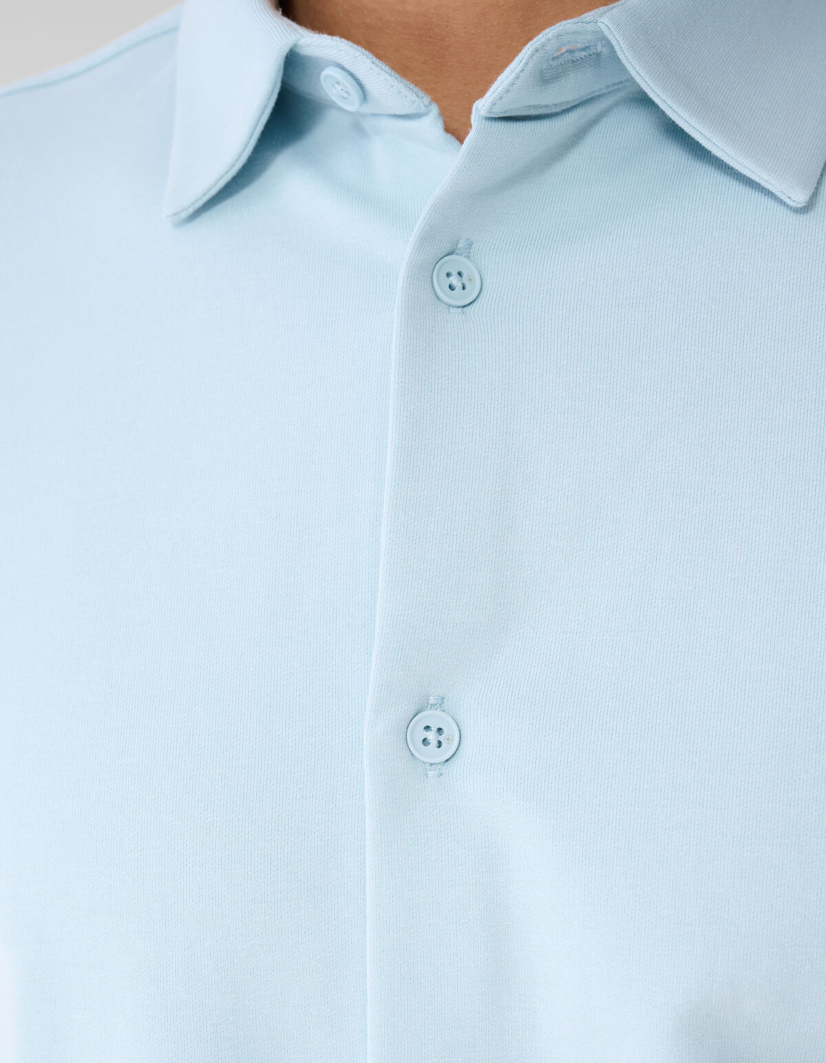 Jersey Longsleeve T-shirt Lichtblauw SHOEBY MEN