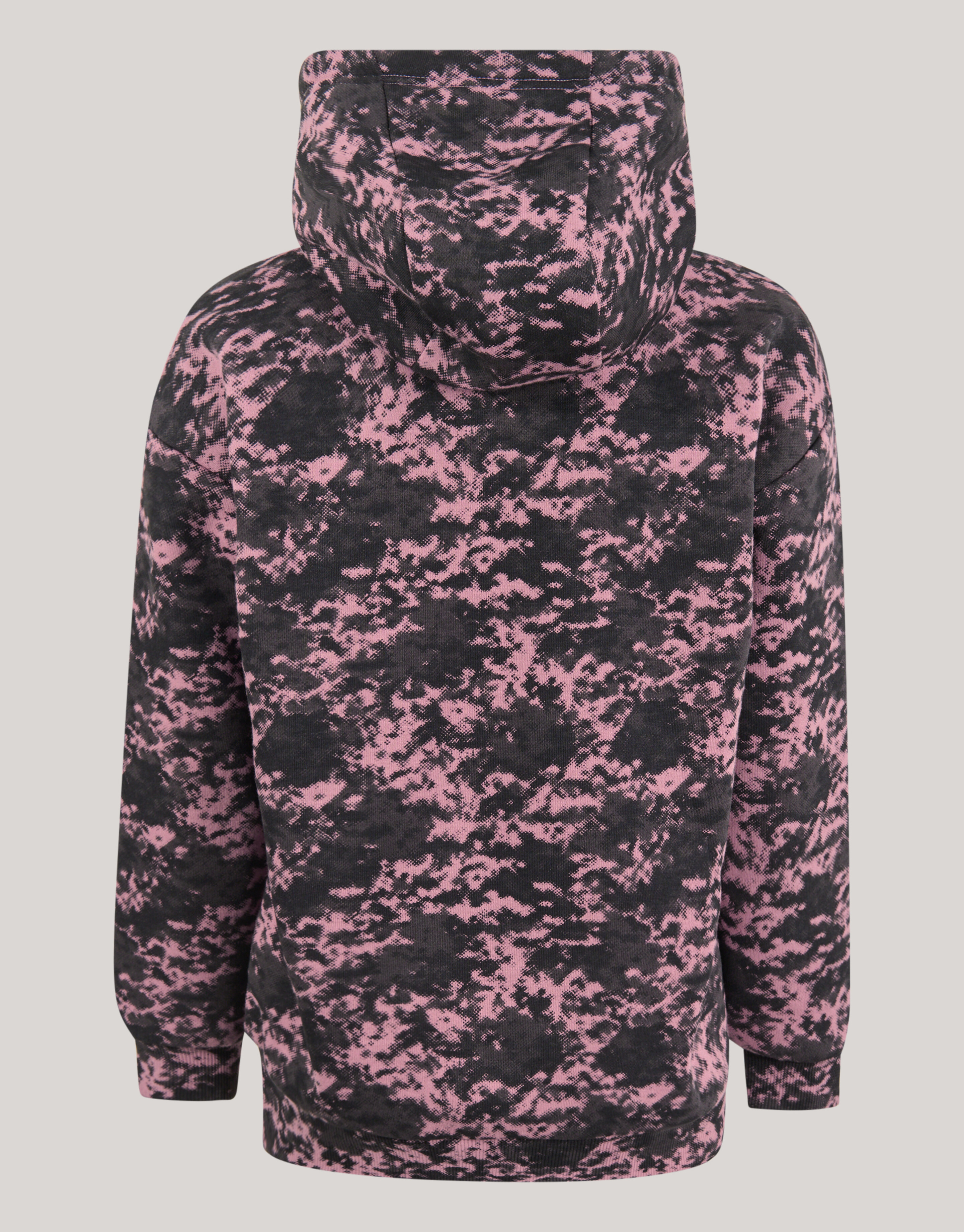 Printed Hoodie Donkerroze SHOEBY BOYS