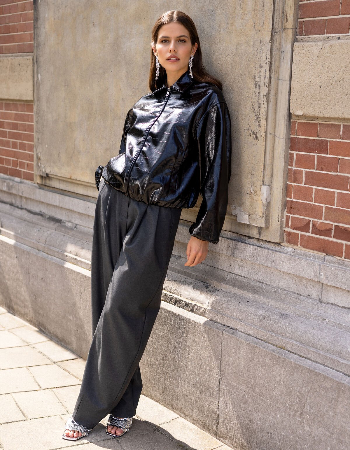 Barrel Fit Pantalon Donkergrijs SHOEBY WOMEN