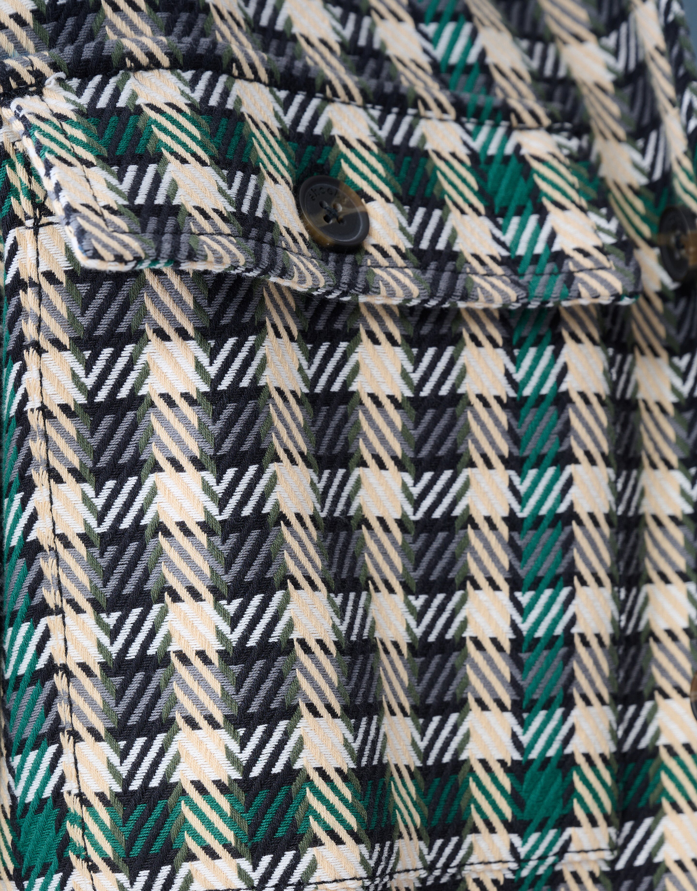 Ruiten Overshirt Groen SHOEBY MEN