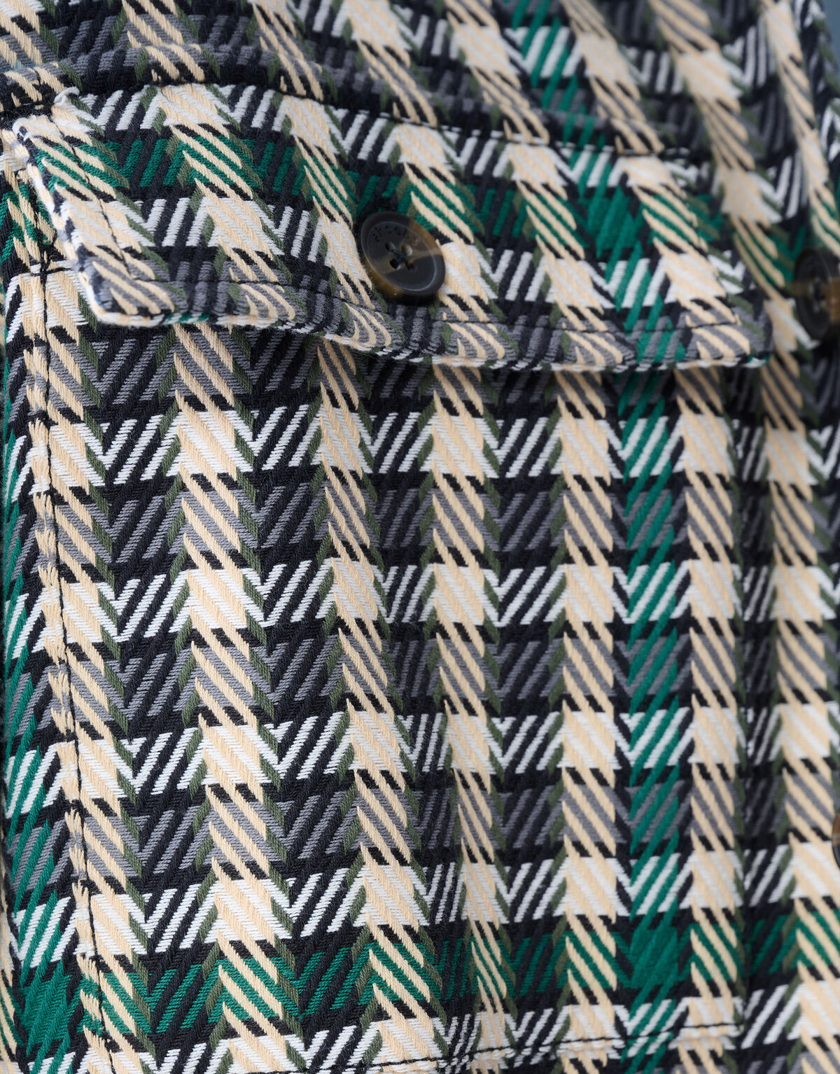Ruiten Overshirt Groen SHOEBY MEN