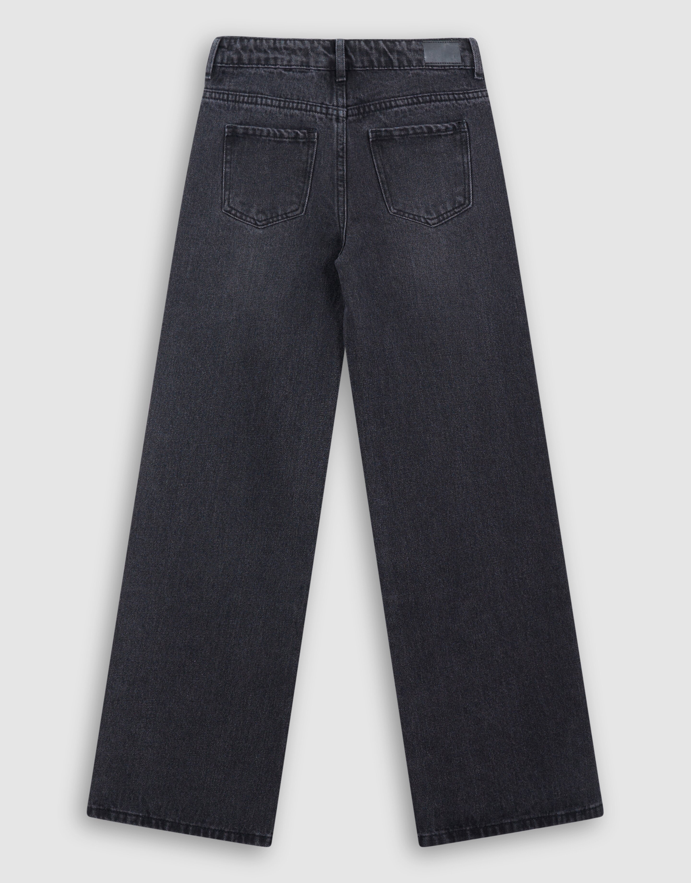 Big Stud Ultra Wide Leg Fit Jeans Zwart SHOEBY GIRLS