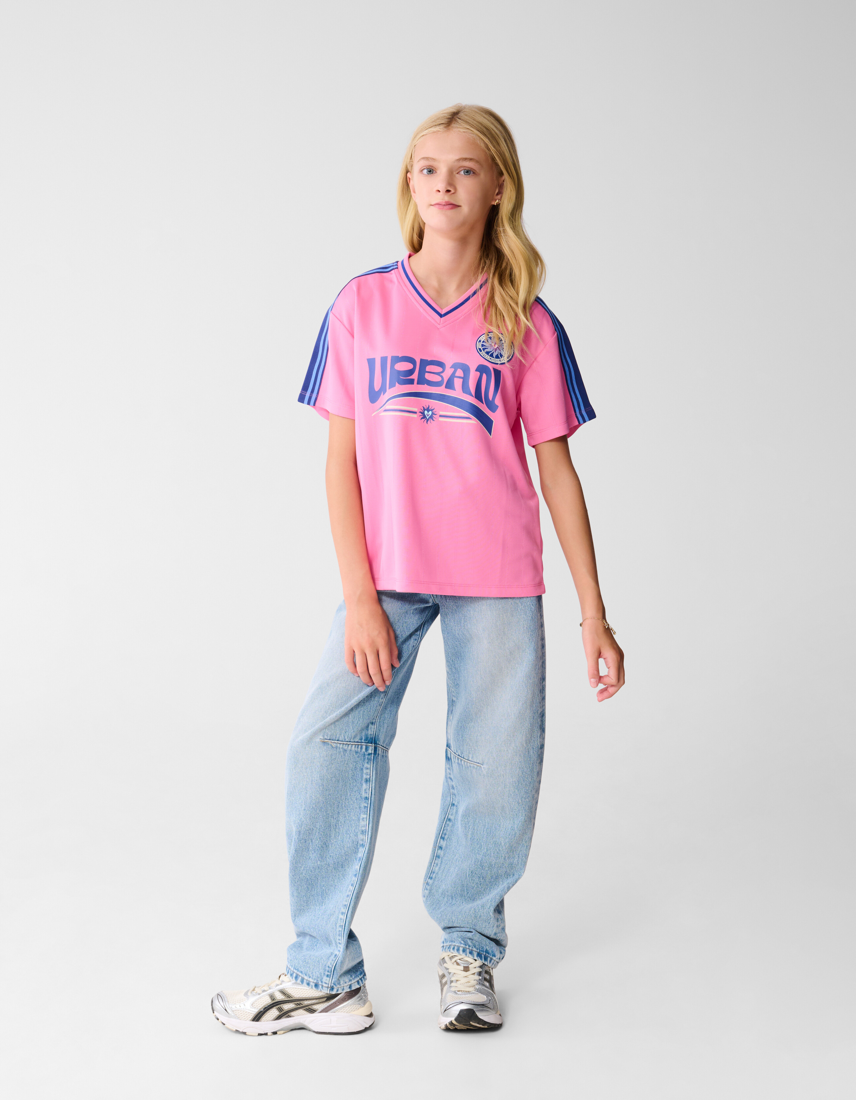 Barrel Wide Leg Jeans Blauw SHOEBY GIRLS