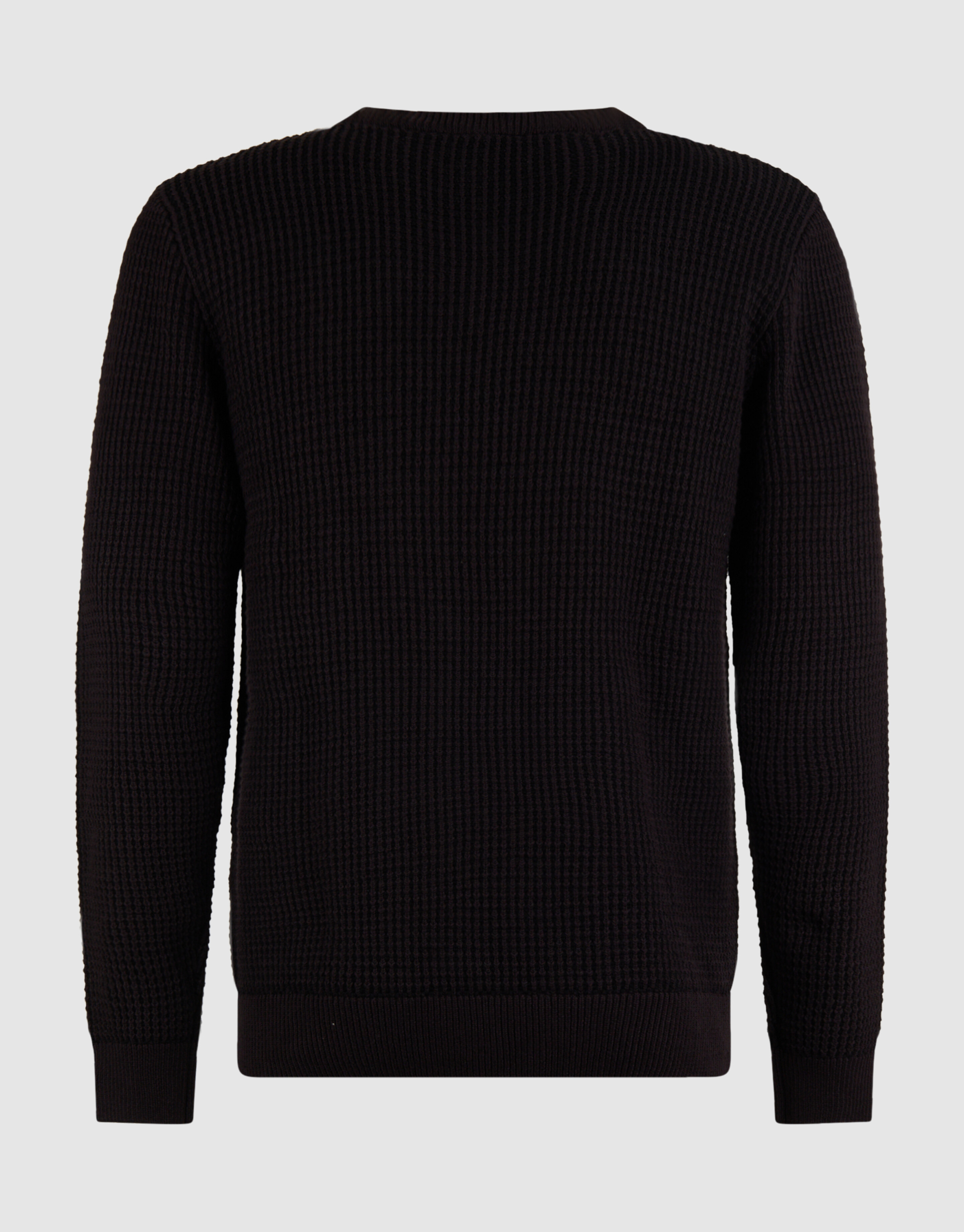 Plaited Gebreide Trui Donkerbruin SHOEBY MEN