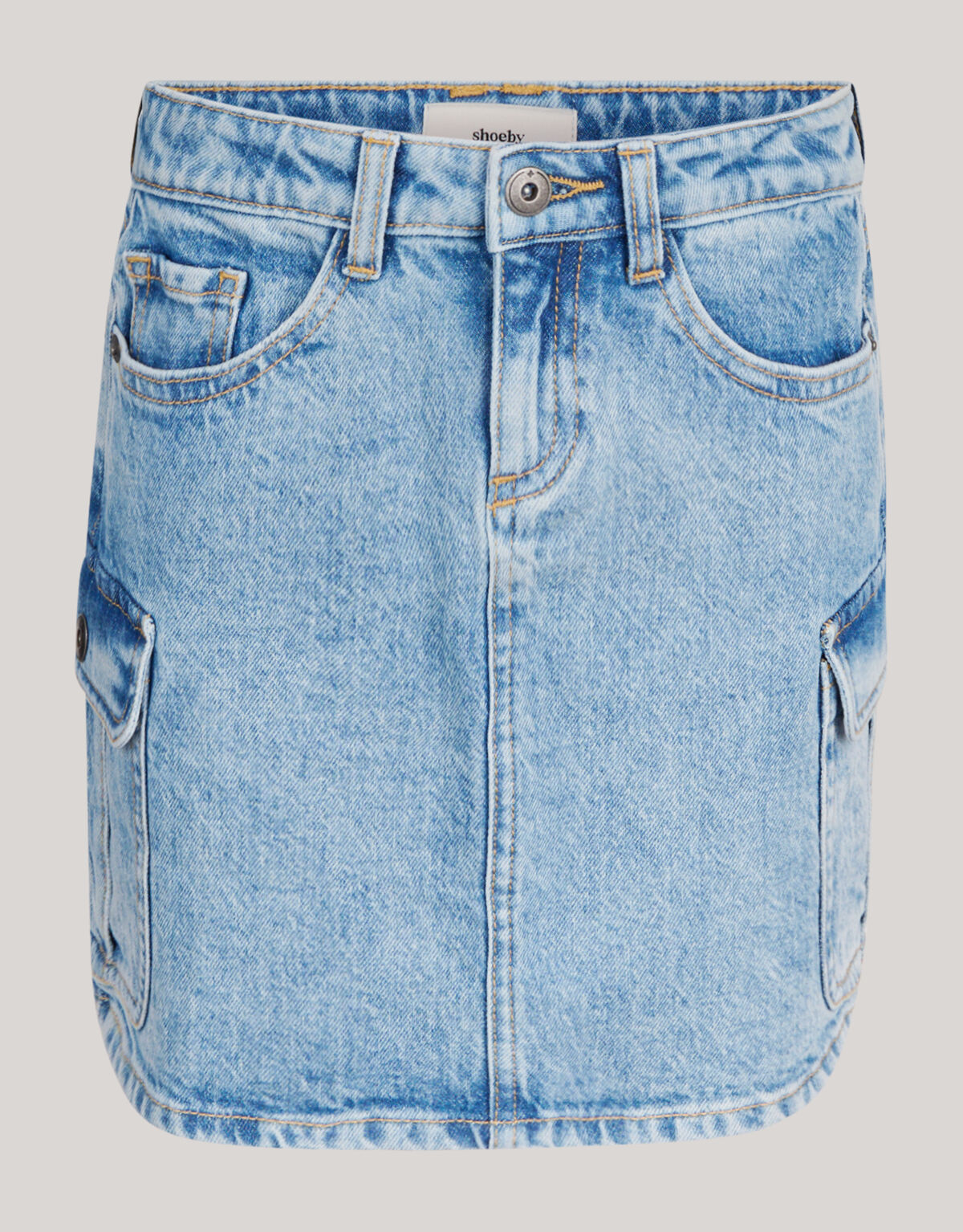 Denim Cargo Rok Blauw SHOEBY GIRLS