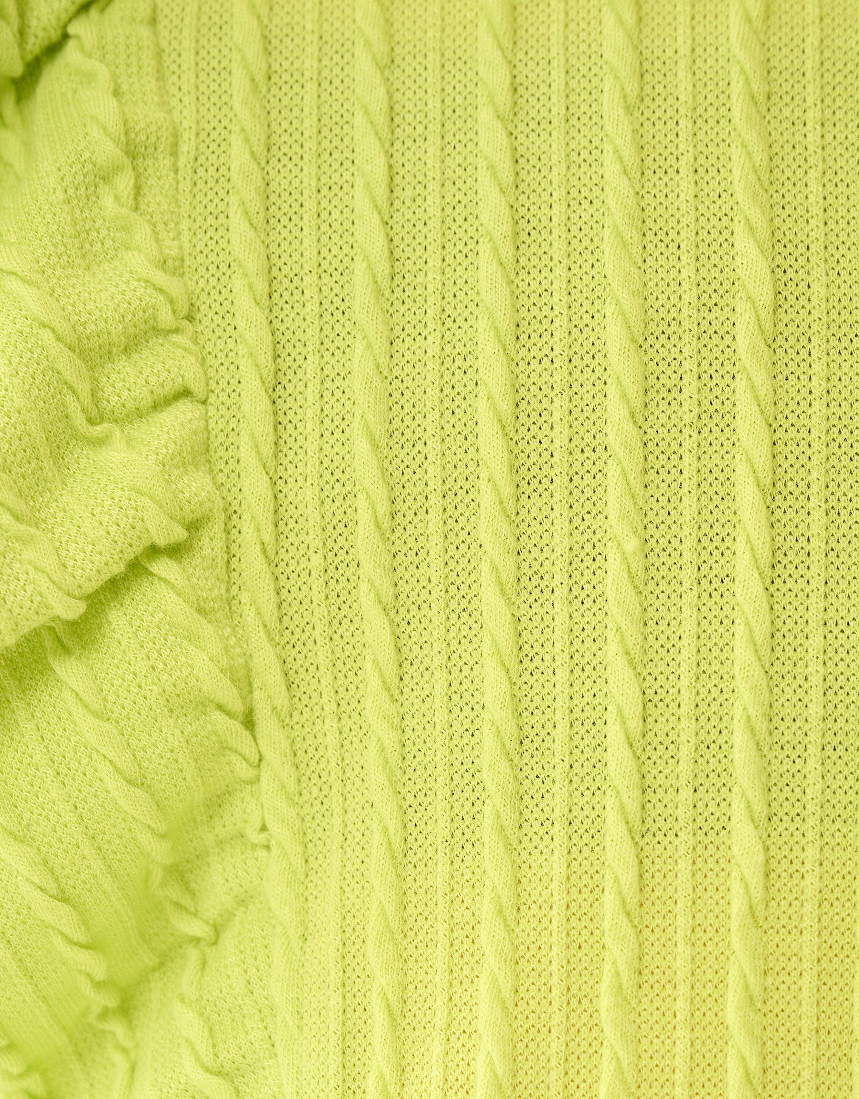 Kabel Ruffle Top Groen SHOEBY GIRLS