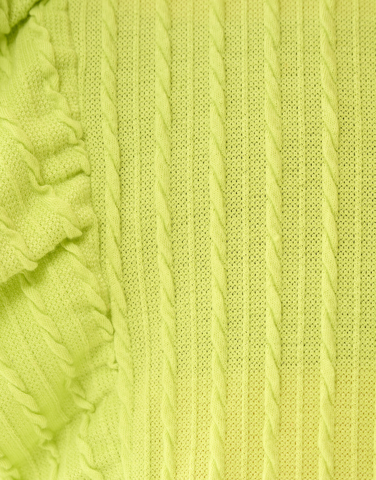 Kabel Ruffle Top Groen SHOEBY GIRLS