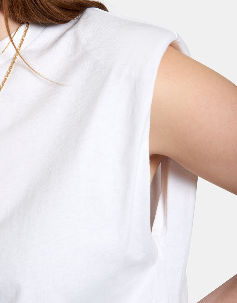 Shoulder Padding T-shirt