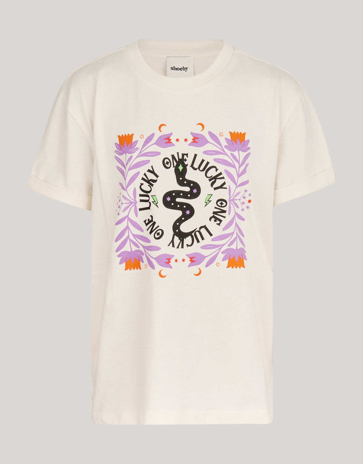 Artwork T-shirt Wit SHOEBY GIRLS