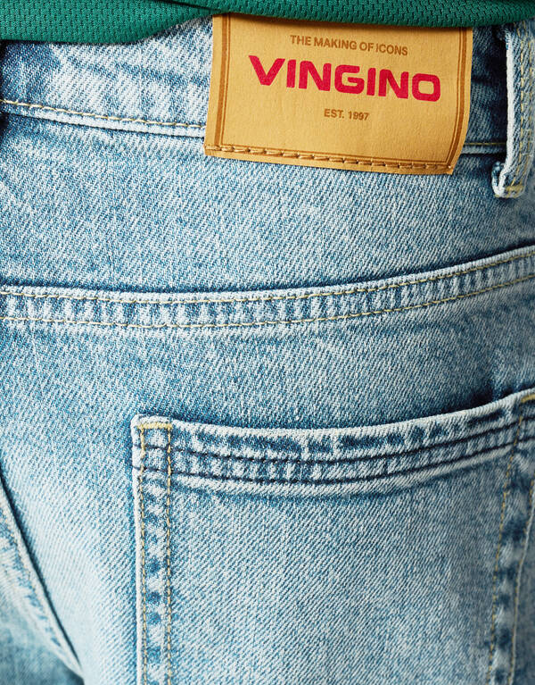 Embleem Relaxed Fit Jeans Blauw Shoeby X Vingino SHOEBY BOYS