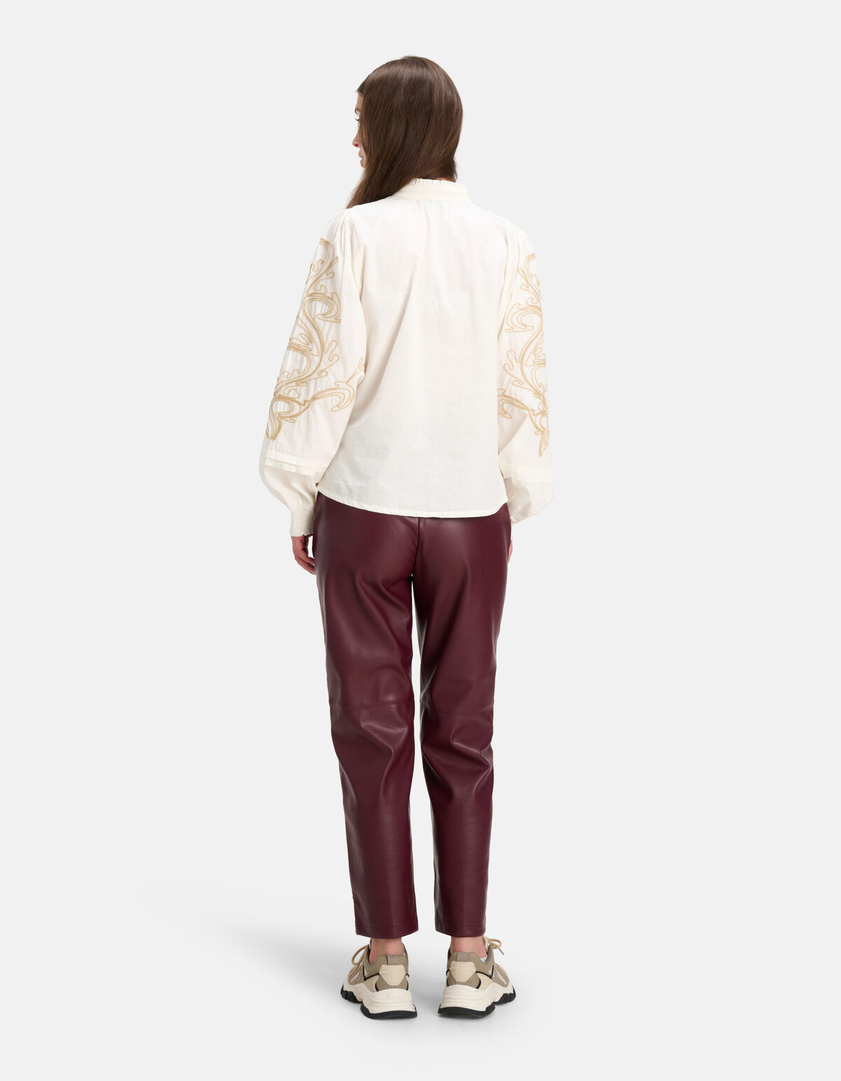Embroidery Blouse Wit SHOEBY WOMEN