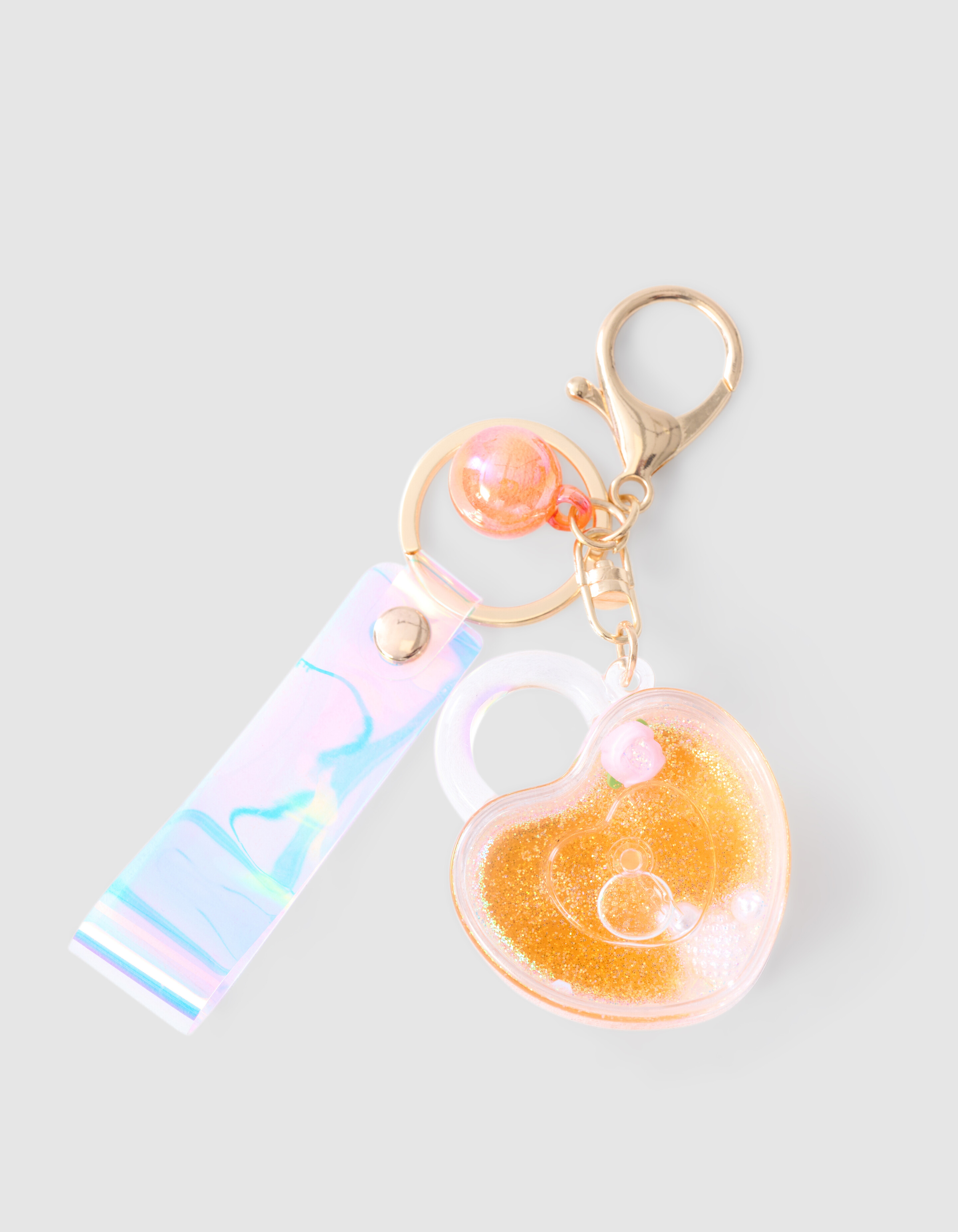 Hart Sleutelhanger Oranje SHOEBY ACCESSOIRES