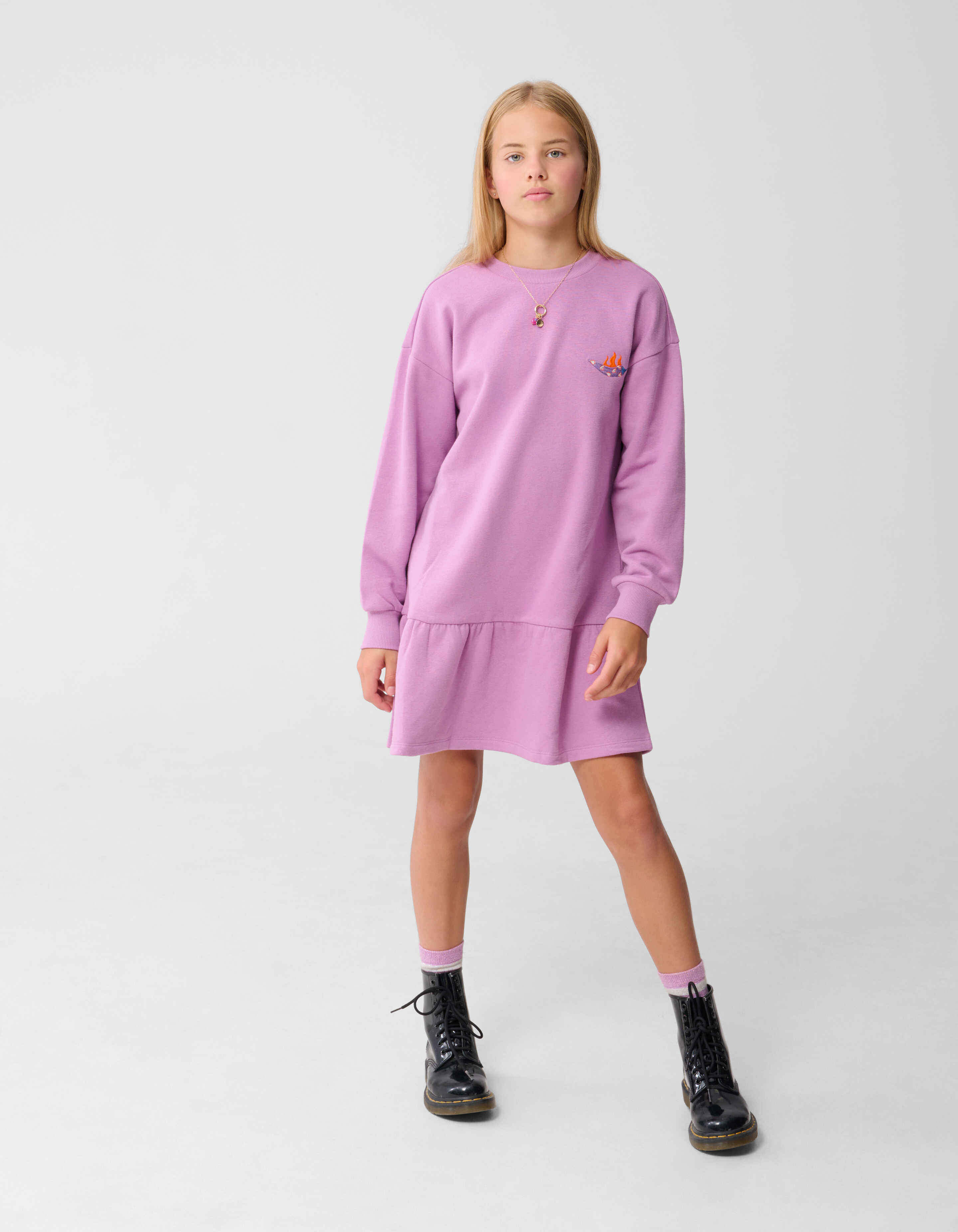 Rocky Sweat Jurk Paars SHOEBY GIRLS