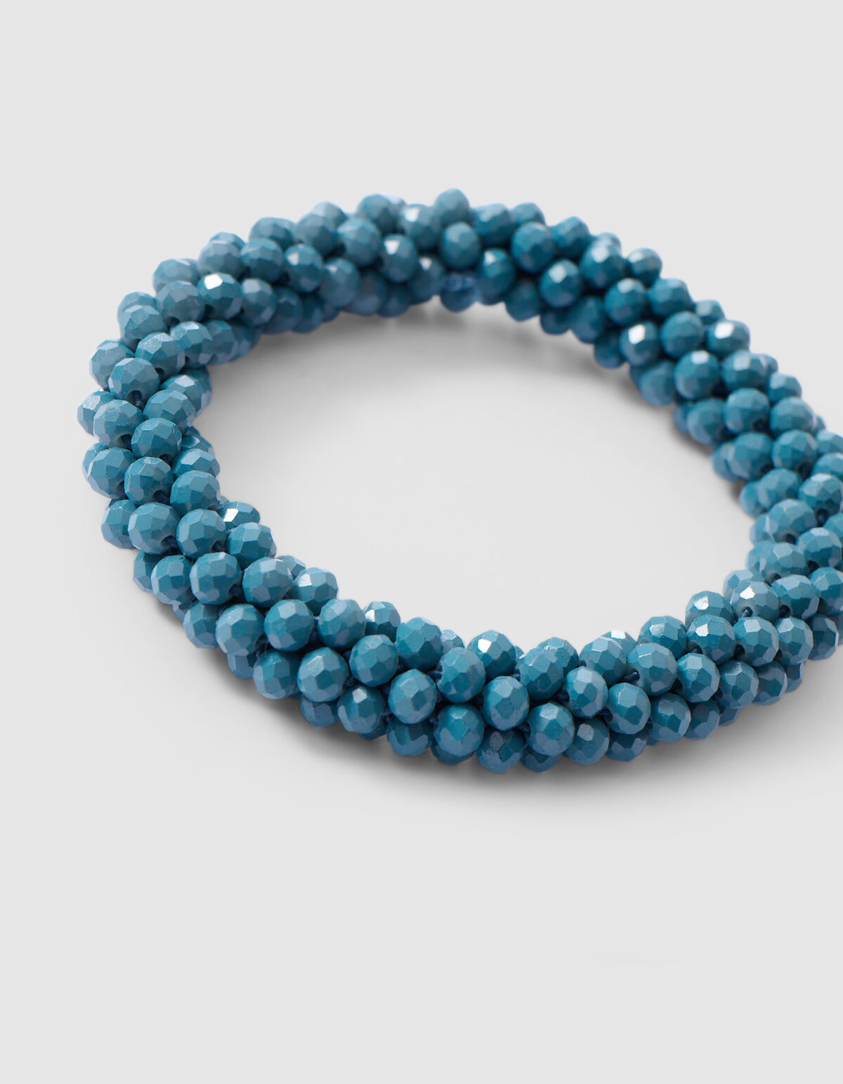 Beaded Haarelastiek Donkerblauw SHOEBY ACCESSOIRES
