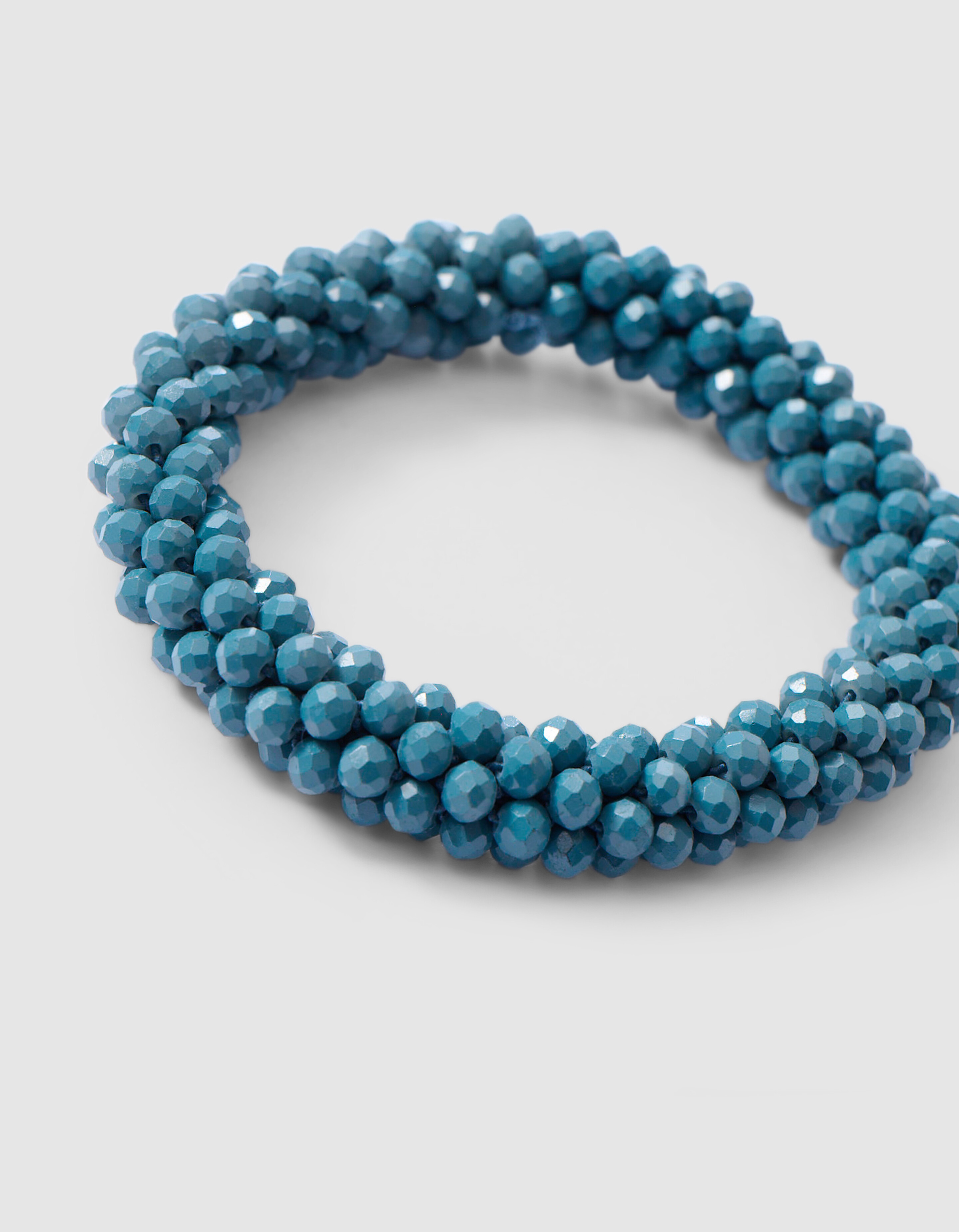 Beaded Haarelastiek Donkerblauw SHOEBY ACCESSOIRES