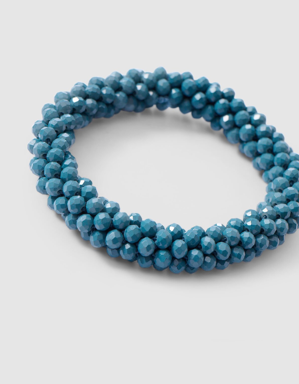 Beaded Haarelastiek Donkerblauw SHOEBY ACCESSOIRES