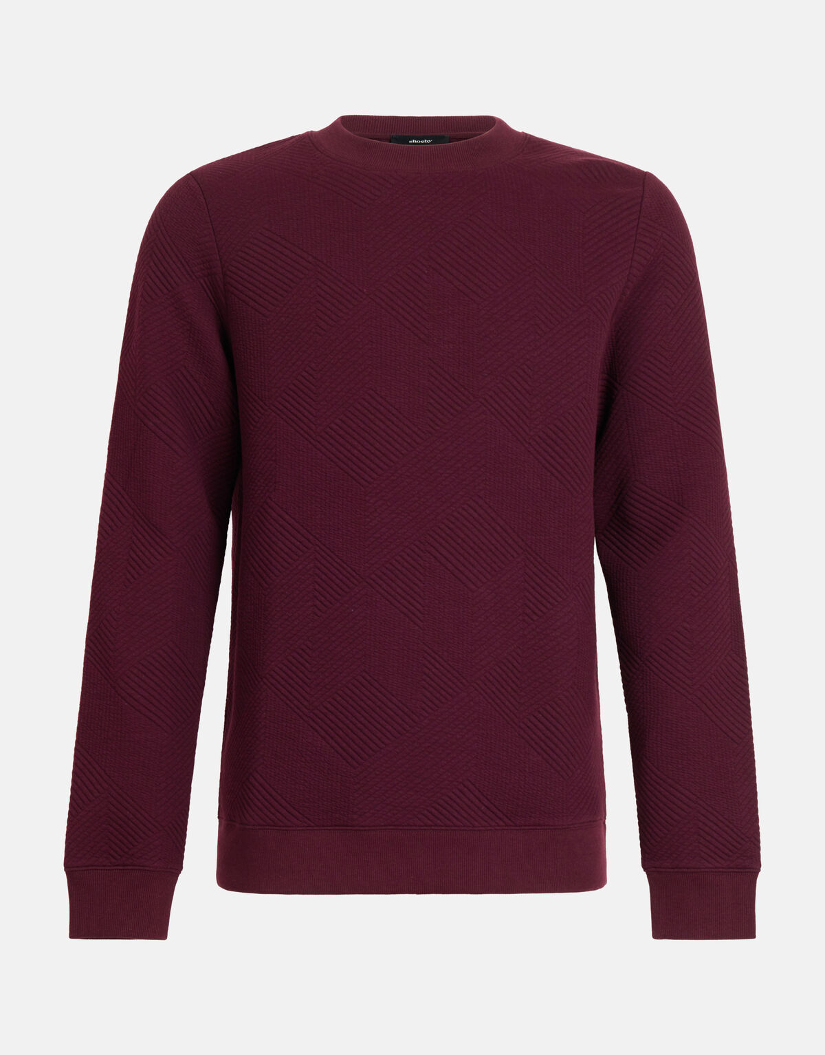 Geometrische Sweater Bordeaux SHOEBY MEN