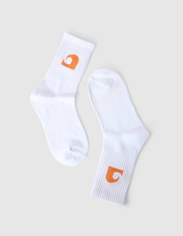 Wave Artwork Sokken Oranje SHOEBY ACCESSOIRES