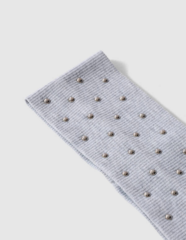 Stud Haarband Lichtgrijs SHOEBY ACCESSOIRES