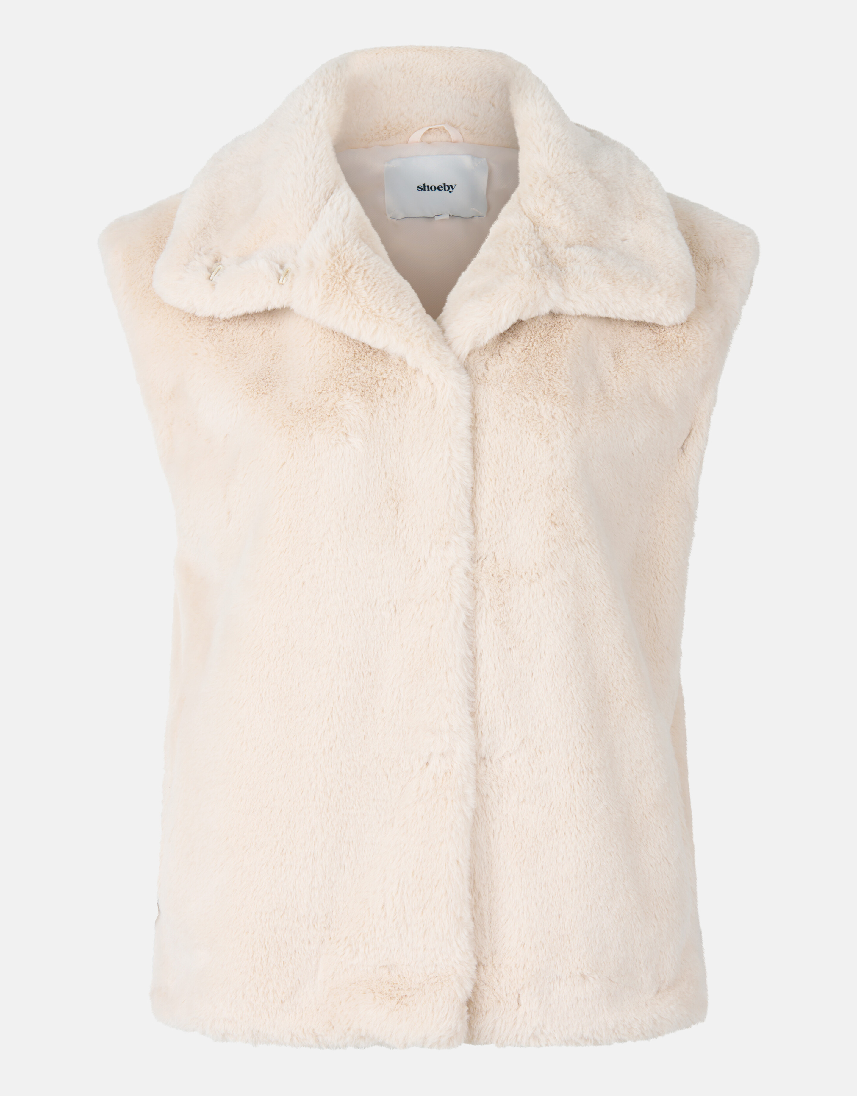 Faux Fur Gilet Beige SHOEBY WOMEN