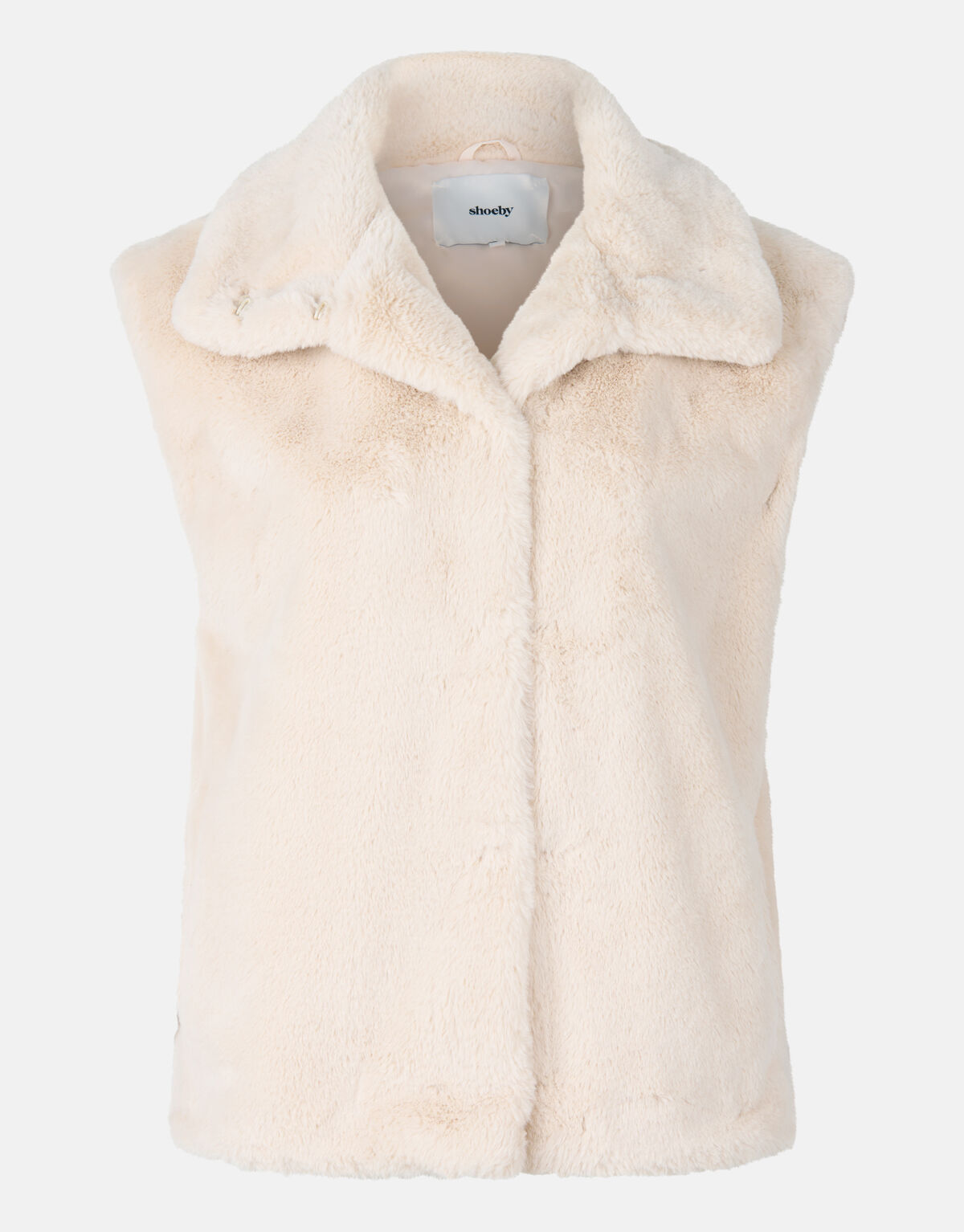 Faux Fur Gilet Beige SHOEBY WOMEN