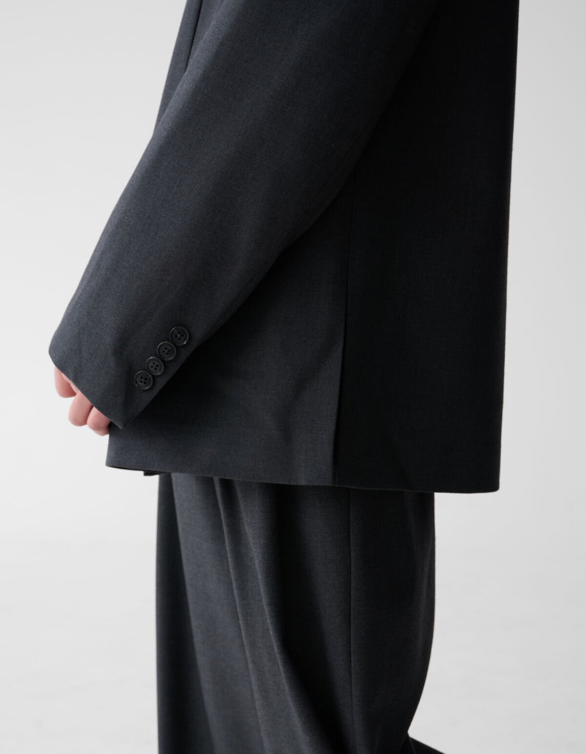 Oversized Blazer Donkergrijs SHOEBY WOMEN