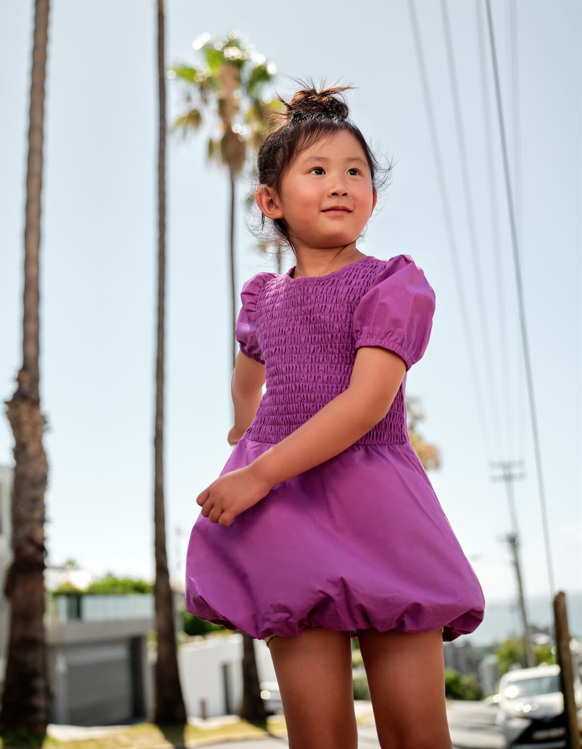 Balloon Fit Jurk Donkerpaars SHOEBY GIRLS