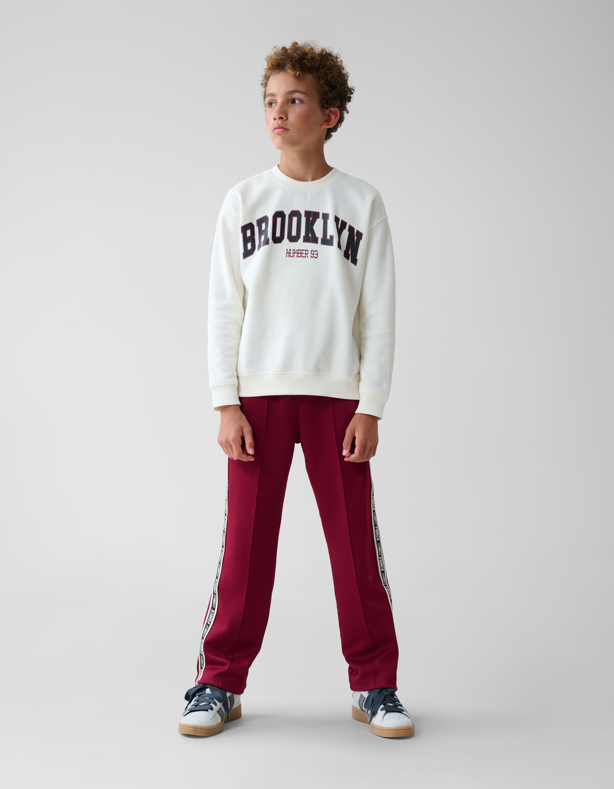 Artwork Sweater Gebroken Wit SHOEBY BOYS