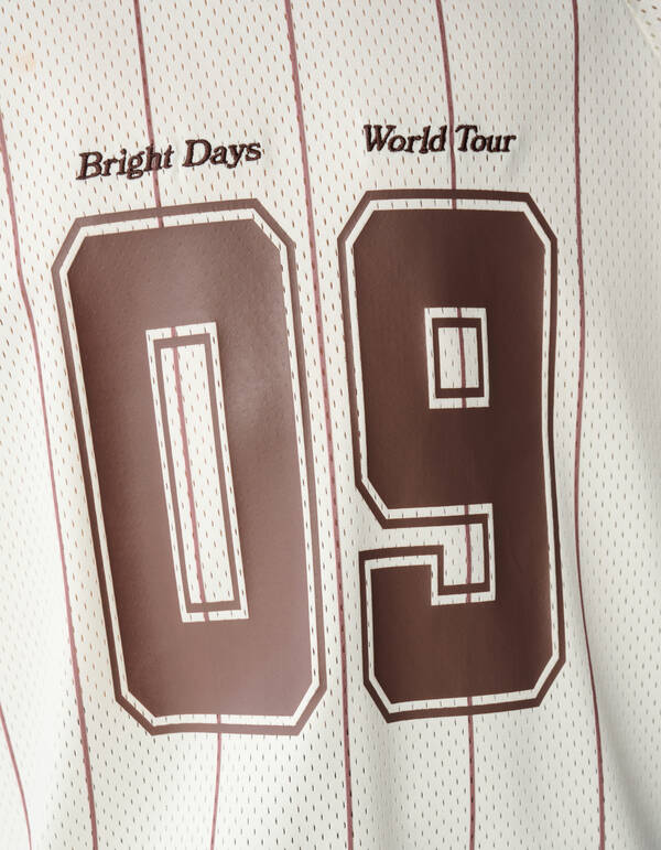 Oversized Sporty T-shirt Gebroken Wit SHOEBY BOYS