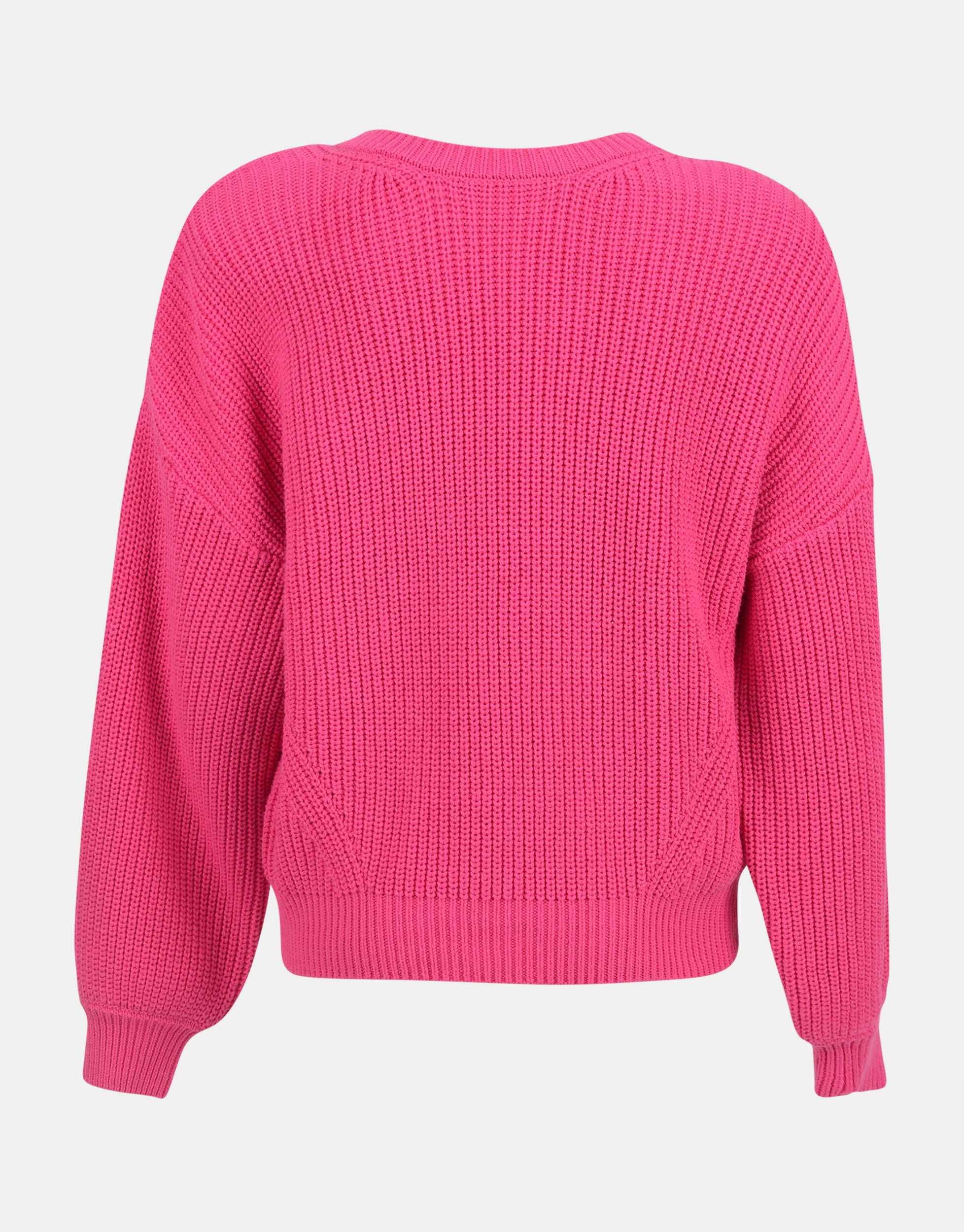 Fel roze sales gebreide trui