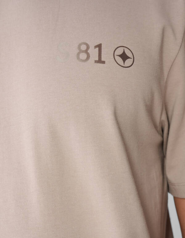 Gradient Logo Artwork T-shirt Lichtbruin SHOEBY MEN