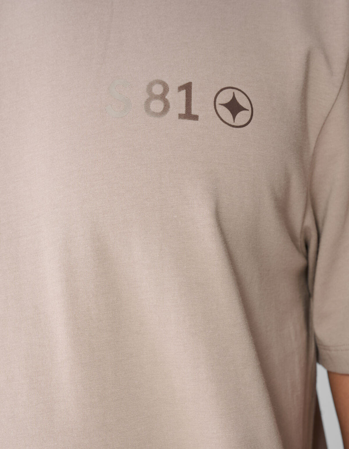 Gradient Logo Artwork T-shirt Lichtbruin SHOEBY MEN