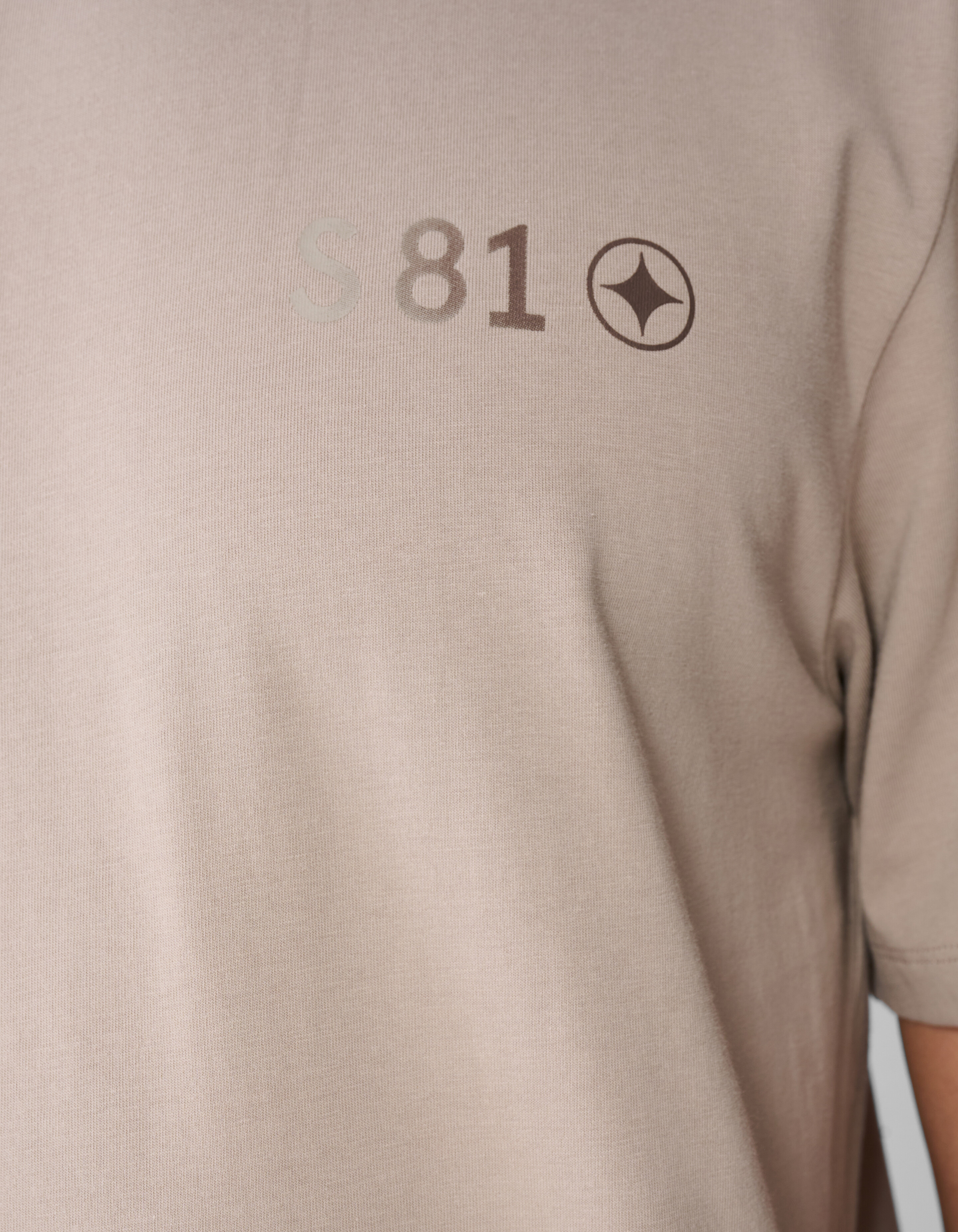 Gradient Logo Artwork T-shirt Lichtbruin SHOEBY MEN