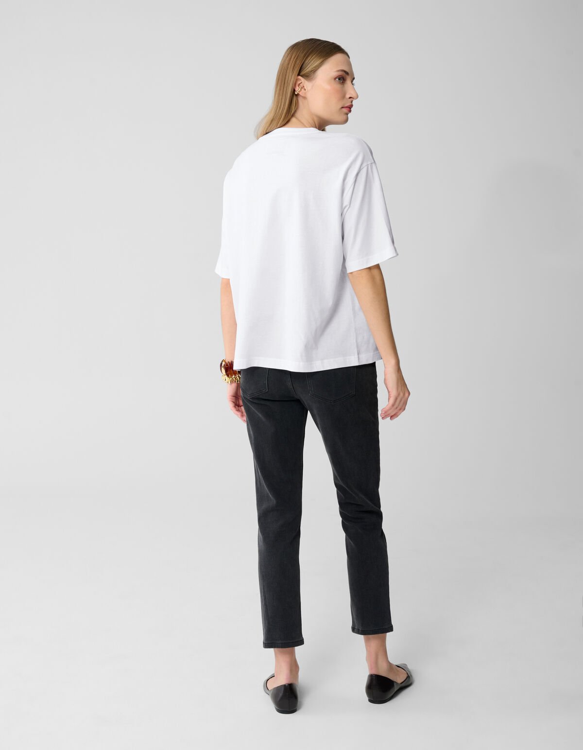 Oversized Basic T-shirt Wit By Lonneke SHOEBY WOMEN