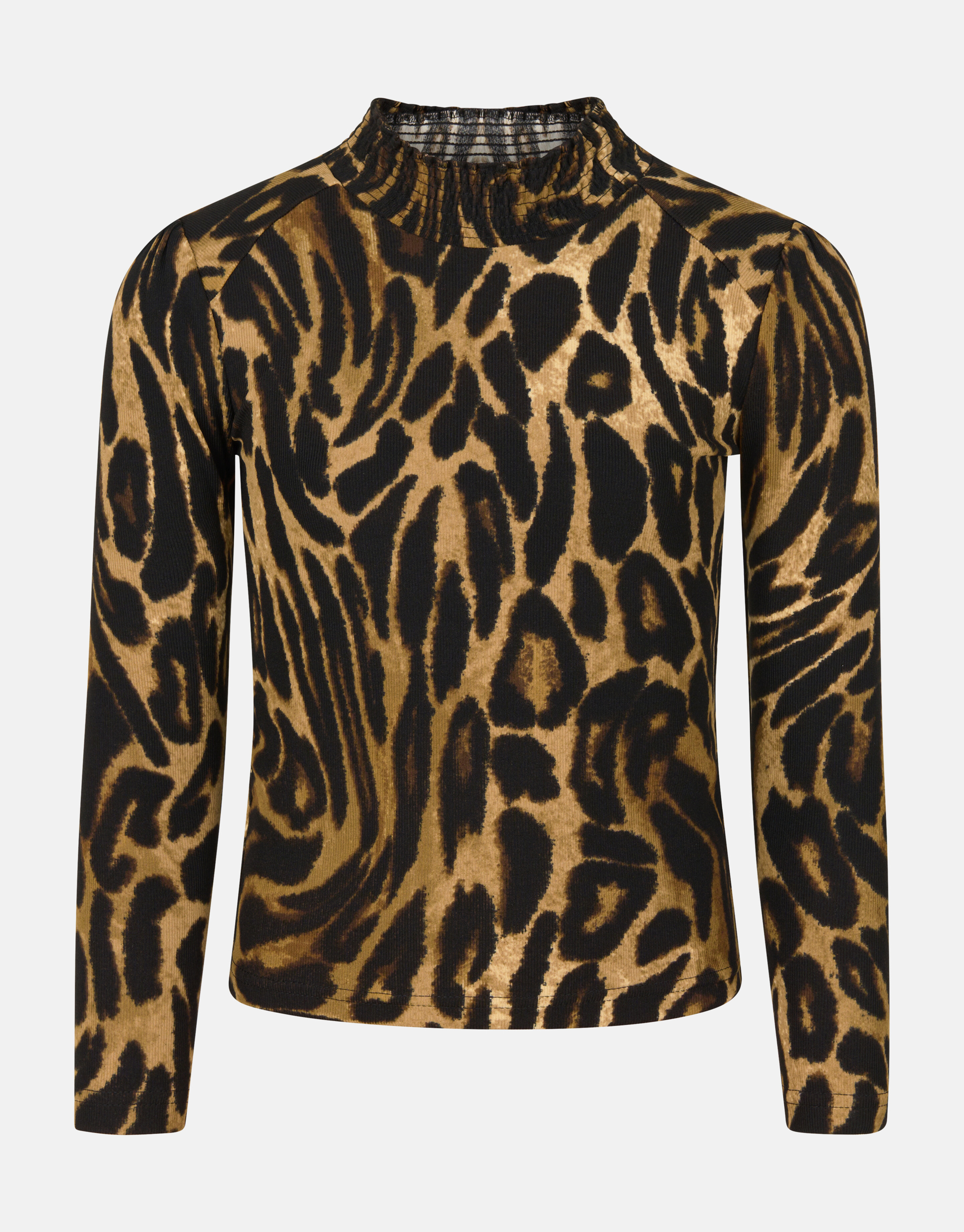 Leopard Rib Top Bruin SHOEBY GIRLS